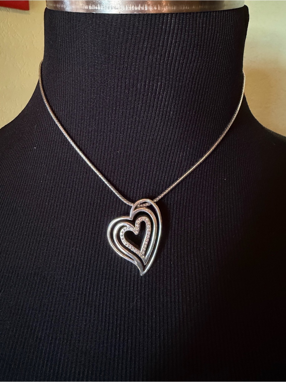Brighton Silver Heart Pendant Necklace